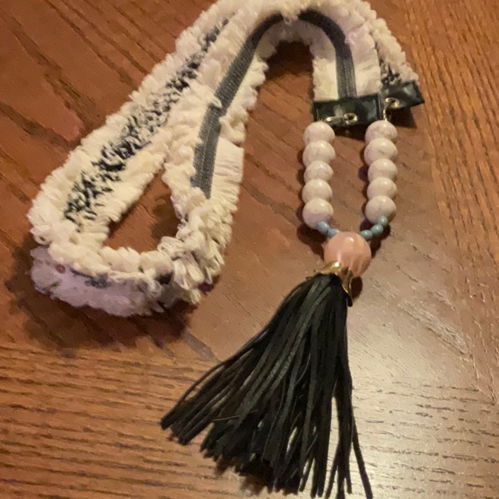 Vintage 1950 Tassel Necklace by Plundes - 21”